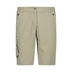 Damskie szorty bermudzkie CMP. Brązowe szorty CMP, bez wzorów, sportowe. Za 203.50 zł.