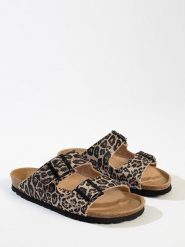 BACKSUN Klapki "Bali" w kolorze brązowo-czarnym rozmiar: 37. Brązowe klapki Backsun, bez wzorów, klasyczne, z otwartym noskiem, bez obcasa, bez zapięcia. Za 130.99 zł.