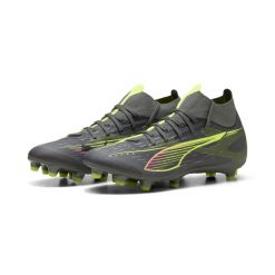 Damskie buty piłkarskie ULTRA 5 MATCH+ FG/AG PUMA. Szare buty do biegania Puma, bez wzorów, bez zapięcia, do biegania. W wyprzedaży za 314.00 zł.