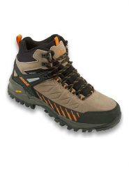 Ande Skórzane buty trekkingowe "Sniper High" w kolorze szarobrązowo-czarnym rozmiar: 46. Brązowe buty trekkingowe Ande, bez wzorów, bez zapięcia, outdoorowe. Za 289.88 zł.
