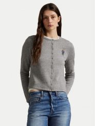 Polo Ralph Lauren Kardigan 211955298003 Szary Slim Fit. Szare swetry Polo Ralph Lauren, xs, bez wzorów, z bawełny, bez ramiączek. Za 699.99 zł.