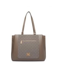 Nine West Torebka CEO-ELITE FORM-JH7268 Szary. Szare shopper bag Nine West, bez wzorów, ze skóry, bez dodatków. Za 329.99 zł.