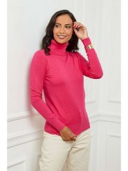 Soft Cashmere Golf w kolorze różowym rozmiar: 38/40. Różowe swetry Soft Cashmere, bez wzorów, z kaszmiru, klasyczne, bez ramiączek. Za 87.40 zł.