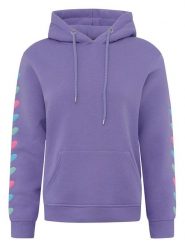 Zwillingsherz Bluza "Hearts & Love" w kolorze fioletowym rozmiar: L/XL. Różowe bluzy Zwillingsherz, l, bez wzorów, z bawełny, bez ramiączek, z kapturem. Za 180.91 zł.