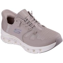 Buty sportowe damskie Skechers Glide step Pro. Fioletowe buty sportowe lifestyle Skechers, bez wzorów, sportowe, bez zapięcia. Za 490.00 zł.
