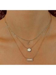 Les Favorites Pozłacany naszyjnik z elementem ozdobnym - dł. 40 cm rozmiar: onesize. Czerwone naszyjniki Les Favorites, z materiału, z opalem, pozłacane. Za 78.99 zł.