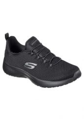Buty Dynamight Rozmiar 40 Czarny - 12119-BBK. Czarne buty treningowe Skechers, na zimę, bez wzorów, z materiału, bez zapięcia. Za 239.99 zł.