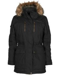 Kurtka puchowa damska Pinewood Finnveden Winter Parka. Czarne płaszcze PINEWOOD, na jesień, s, bez wzorów, z bawełny, sportowe, z kapturem. Za 779.99 zł.