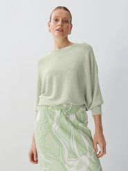 Someday Sweter w kolorze zielonym rozmiar: S. Zielone swetry someday., s, bez wzorów, bez ramiączek. Za 188.36 zł.