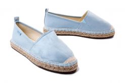 BIG STAR JJ274954 niebieski, espadryle damskie. Niebieskie espadryle BIG STAR, bez wzorów, retro, bez obcasa. Za 94.42 zł.