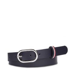 Pasek Damski Tommy Hilfiger. Niebieskie paski Tommy Hilfiger, bez wzorów. Za 129.99 zł.
