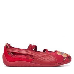 Baleriny Puma. Czerwone baleriny Puma, bez wzorów, bez obcasa, bez zapięcia. Za 399.99 zł.