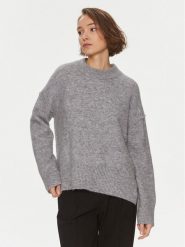 DAY BIRGER ÉT MIKKELSEN Sweter Josie 100420 Szary Relaxed Fit. Szare swetry DAY Birger et Mikkelsen, m, bez wzorów, z syntetyku, bez ramiączek. Za 989.99 zł.