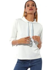 Creation L Bluza w kolorze białym rozmiar: 44. Białe bluzy bez kaptura creation L, l, bez wzorów, bez kaptura. Za 46.95 zł.