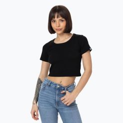 Koszulka damska Pitbull Cropped. Czarne t-shirty sportowe PITBULL, m, bez wzorów, bez ramiączek. Za 69.99 zł.