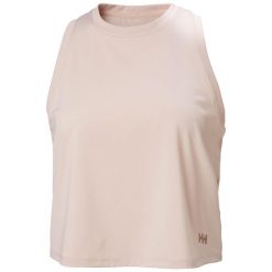 Damski crop top Helly Hansen Ocean Cropped. Czerwone topy Helly Hansen, bez wzorów, bez kołnierzyka, bez ramiączek. Za 199.50 zł.