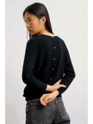 AUTHENTIC CASHMERE Kaszmirowy sweter "Estaris" w kolorze czarnym rozmiar: L. Czarne swetry AUTHENTIC CASHMERE, l, bez wzorów, z kaszmiru, bez ramiączek. Za 405.05 zł.