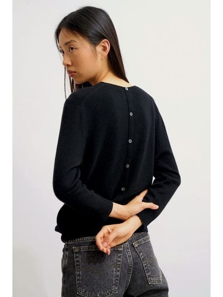 AUTHENTIC CASHMERE Kaszmirowy sweter "Estaris" w kolorze czarnym rozmiar: L. Czarne swetry AUTHENTIC CASHMERE, l, bez wzorów, z kaszmiru, bez ramiączek. Za 405.05 zł.