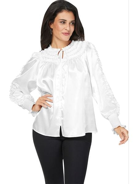 WITT WEIDEN Bluzka w kolorze białym rozmiar: 38. Białe bluzki WITT WEIDEN, bez wzorów, bez kołnierzyka, bez ramiączek. Za 70.24 zł.