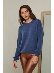 Joséfine Sweter "Letenye" w kolorze niebieskim rozmiar: M. Niebieskie swetry Joséfine, m, bez wzorów, z kaszmiru, bez ramiączek. Za 210.95 zł.