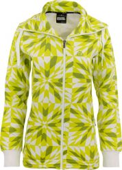 Damska bluza z kapturem Nordblanc, żółto-zielona. Zielone bluzy 55PROTEC, bez wzorów, z bawełny, klasyczne, bez ramiączek, z kapturem. Za 214.99 zł.