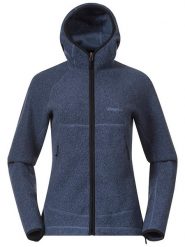 Bergans Kurtka polarowa w kolorze granatowym rozmiar: M. Niebieskie kurtki Bergans, m, bez wzorów, z polaru, bez kaptura. Za 354.10 zł.