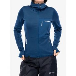 Bluza damska rozpinana Berghaus Ridge-Hiker Hoody. Zielone bluzy Berghaus, l, bez wzorów, bez ramiączek, bez kaptura. Za 402.99 zł.
