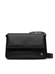 Calvin Klein Jeans Torebka Block Flap Shoulderbag25 Pu K60K611467 Czarny. Czarne torebki klasyczne Calvin Klein Jeans, bez wzorów, z jeansu, bez dodatków. Za 409.99 zł.