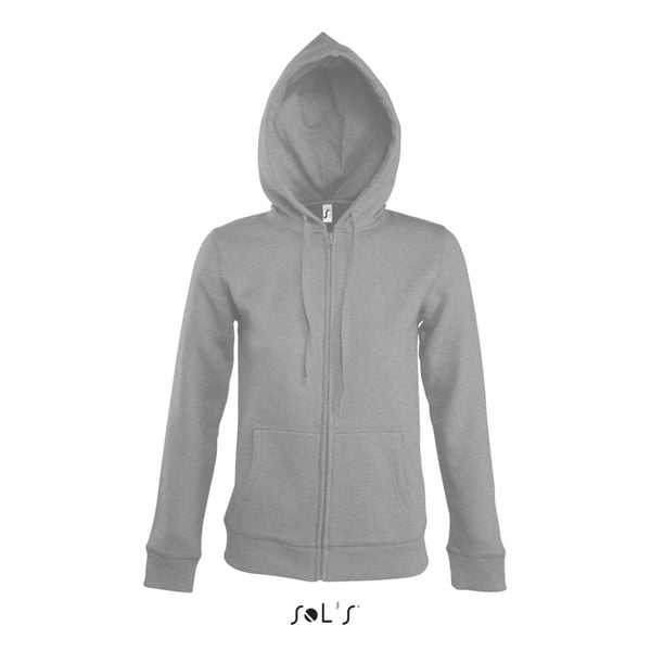 Bluza damska z kapturem Sol's Seven. Czerwone bluzy SOL'S, s, bez wzorów, z bawełny, z kapturem. Za 113.00 zł.