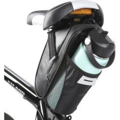 Torba rowerowa pod siodełko Wozinsky wodoodporna bidon 1,5 L. Czarne torebki klasyczne Wozinsky, bez wzorów, sportowe, bez dodatków. W wyprzedaży za 49.79 zł.