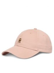 Tommy Hilfiger Czapka z daszkiem Th Elevated Chic Cap AW0AW17631 Różowy. Czerwone czapki z daszkiem Tommy Hilfiger, bez wzorów, z bawełny. Za 209.99 zł.