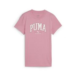 Damska koszulka z nadrukiem PUMA SQUAD PUMA Mauved Out Pink. Czerwone t-shirty sportowe Puma, xs, bez wzorów, bez ramiączek, na jogę i pilates. Za 67.99 zł.
