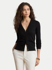 LAUREN RALPH LAUREN Kardigan 200B22260003 Czarny Regular Fit. Czarne swetry Lauren Ralph Lauren, xs, bez wzorów, z syntetyku, bez ramiączek. Za 769.99 zł.
