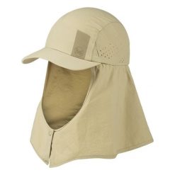 Czapka z nakarcznikiem sahara cap ochrona UVP50. Brązowe czapki z daszkiem Buff, bez wzorów, sportowe. W wyprzedaży za 153.93 zł.