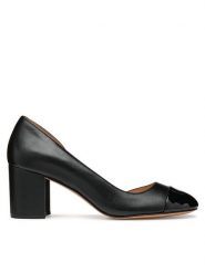 Geox Czółenka D Virnilisa 65 D55YYB 0TUHH C9999 Czarny. Czarne czółenka Geox, bez wzorów, ze skóry, bez obcasa, bez zapięcia. Za 389.99 zł.
