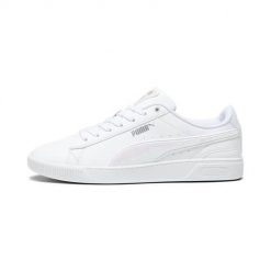 Buty do chodzenia damskie Puma Vikky V3 Winter Wonderland. Białe buty treningowe Puma, bez wzorów, z materiału, bez zapięcia, trekkingowe, puma vikky. Za 397.00 zł.