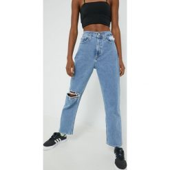 Tommy Jeans jeansy HARPER CF6115 damskie high waist. Niebieskie jeansy Tommy Jeans, bez wzorów, z denimu, z podwyższonym stanem. Za 449.99 zł.