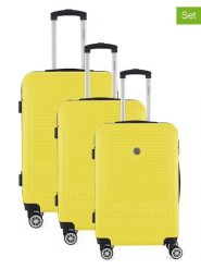 Geographical Norway 3-częściowy zestaw "Santiago" w kolorze żółtym rozmiar: onesize. Żółte walizki Geographical Norway. Za 347.99 zł.
