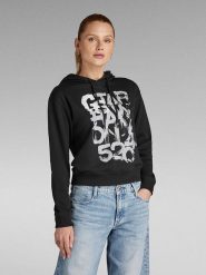 G-Star Bluza w kolorze czarnym rozmiar: M. Czarne bluzy G-Star, m, bez wzorów, retro, bez ramiączek, z kapturem. Za 177.32 zł.