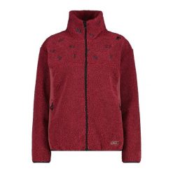Damski polar CMP. Czerwone bluzy z polaru CMP, bez wzorów, z polaru, trekkingowe. Za 356.00 zł.
