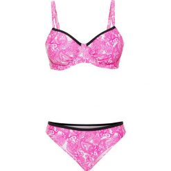 Sukienka lniana z koronką bonprix jasnobrązowy. Bikini marki bonprix. Za 149.99 zł.