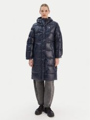 Calvin Klein Jeans Kurtka zimowa LV047D506G Granatowy Relaxed Fit. Niebieskie kurtki Calvin Klein Jeans, na zimę, xs, bez wzorów, z jeansu, bez kaptura. Za 1,199.00 zł.