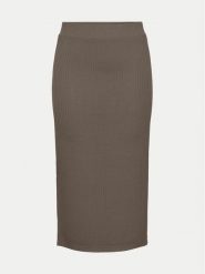 Pieces Spódnica ołówkowa 17101527 Brązowy Slim Fit. Brązowe spódnice Pieces, m, bez wzorów, z syntetyku, ołówkowe. Za 49.99 zł.