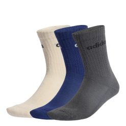 Skarpety Linear Crew Socks Cushioned 6 Pair Pack. Brązowe skarpetki adidas, bez wzorów. Za 79.95 zł.