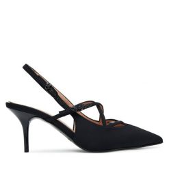 Szpilki LOVE MOSCHINO. Czarne szpilki Love Moschino, bez wzorów, bez obcasa, na szpilce, bez zapięcia. Za 789.99 zł.