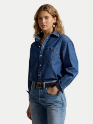 Polo Ralph Lauren Koszula jeansowa 211B17146001 Niebieski Regular Fit. Niebieskie koszule Polo Ralph Lauren, xl, bez wzorów, z bawełny, bez kołnierzyka, bez ramiączek. Za 1,199.00 zł.