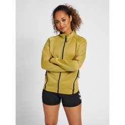 Bluza do piłki ręcznej damska Hummel Cima XK zapinana na zamek. Niebieskie bluzy Hummel, l, bez wzorów, z dresówki, bez kaptura, do piłki ręcznej. W wyprzedaży za 259.00 zł.
