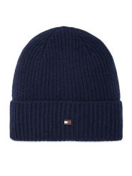 Tommy Hilfiger Czapka Th Flag AM0AM14535 Granatowy. Niebieskie czapki zimowe Tommy Hilfiger, bez wzorów, z kaszmiru. Za 369.99 zł.
