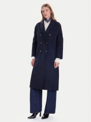ViCOLO Płaszcz wełniany TF0001 Granatowy Regular Fit. Niebieskie płaszcze ViCOLO, na zimę, s, bez wzorów, z syntetyku, bez kaptura. Za 1,149.00 zł.
