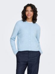 ONLY Kardigan "Simoni" w kolorze błękitnym rozmiar: XL. Niebieskie swetry ONLY, xl, bez wzorów, bez ramiączek. Za 109.95 zł.